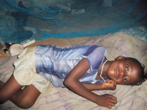 Mary Relaxing Under Her New Line of Defence