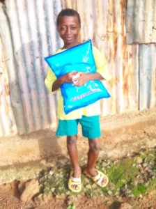 Happy Facineh With his new net