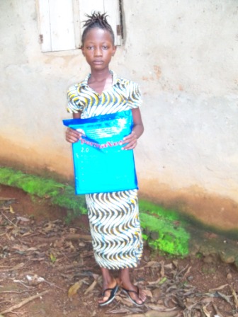 Adama with her new net